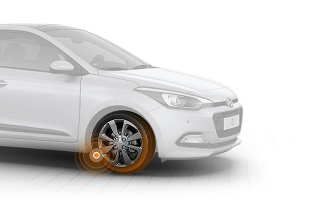 i20 Van:Sistema de monitorização da pressão dos pneus (TPMS)