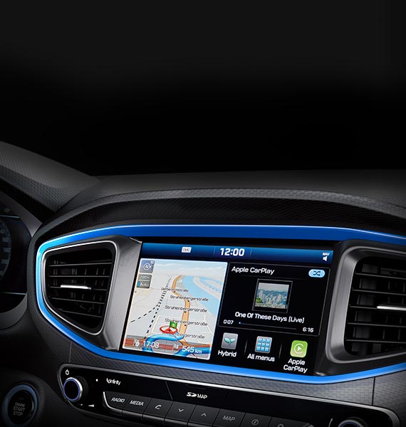 Hyundai ionich: Acabamentos em azul