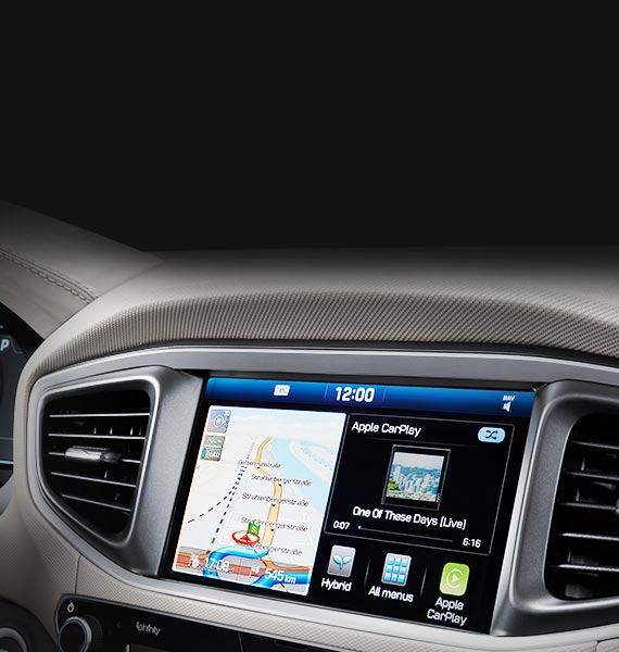 Hyundai ionich: Ecrã de navegação touch-screen
