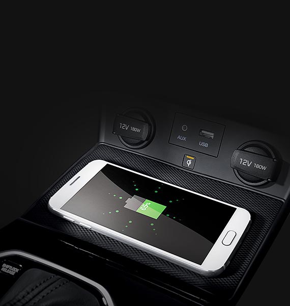 Hyundai ionich: Carregamentos sem fios para smartphones