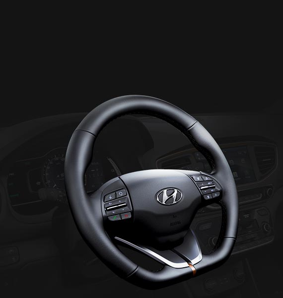 Hyundai ioniqe: volante em D
