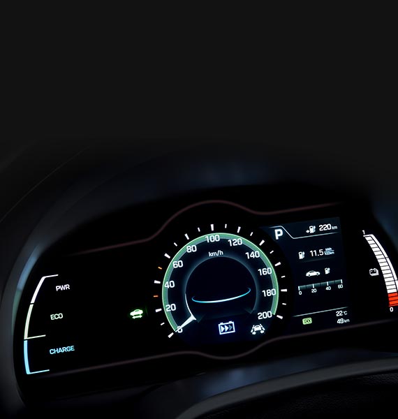 Hyundai ioniqe: Painel de instrumentos digital