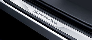 Hyundai santafe: Embaladeiras cromadas com logotipo Hyundai santafe: Embaladeiras cromadas com logotipo
