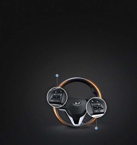 Hyundai tucson: Comandos no volante
