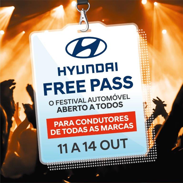 Hyundai Free Pass está de volta de 11 a 14 de outubro
