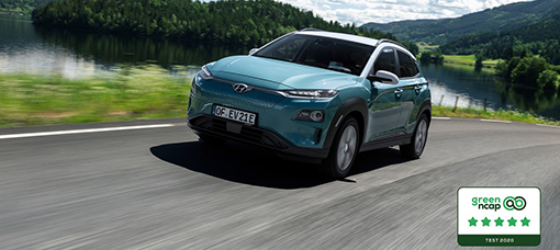 Hyundai Kauai Electric premiado com cinco estrelas pela Green NCAP