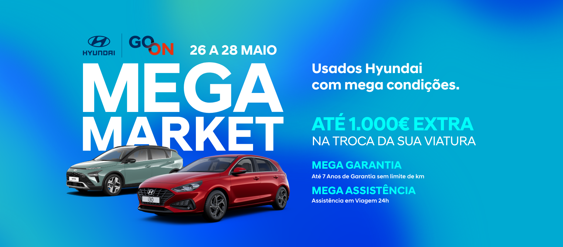Hyundai Go On Mega Market - o maior evento de viaturas usadas da Hyundai