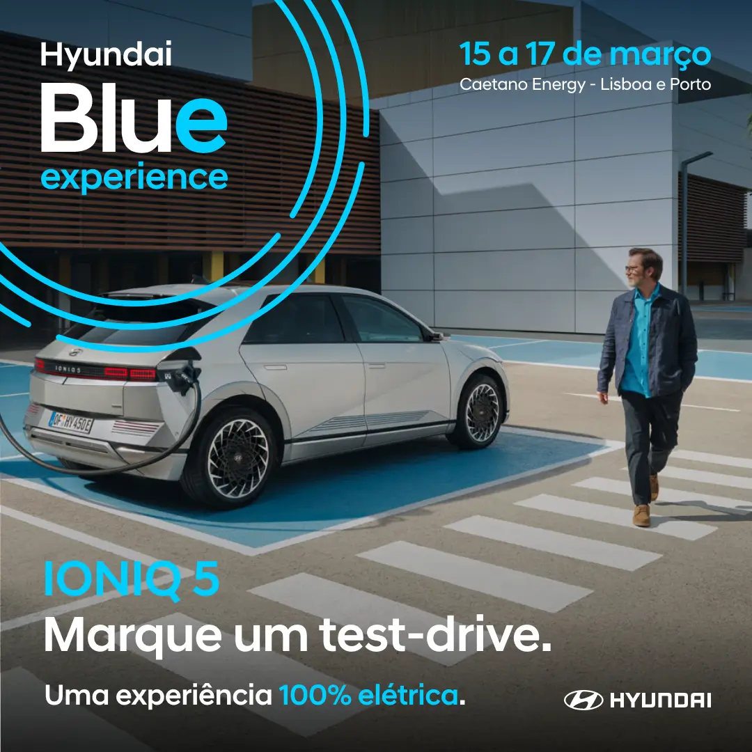 Hyundai Blue Experience proporciona experiência 100% elétrica em Lisboa e Porto entre 15 e 17 de março