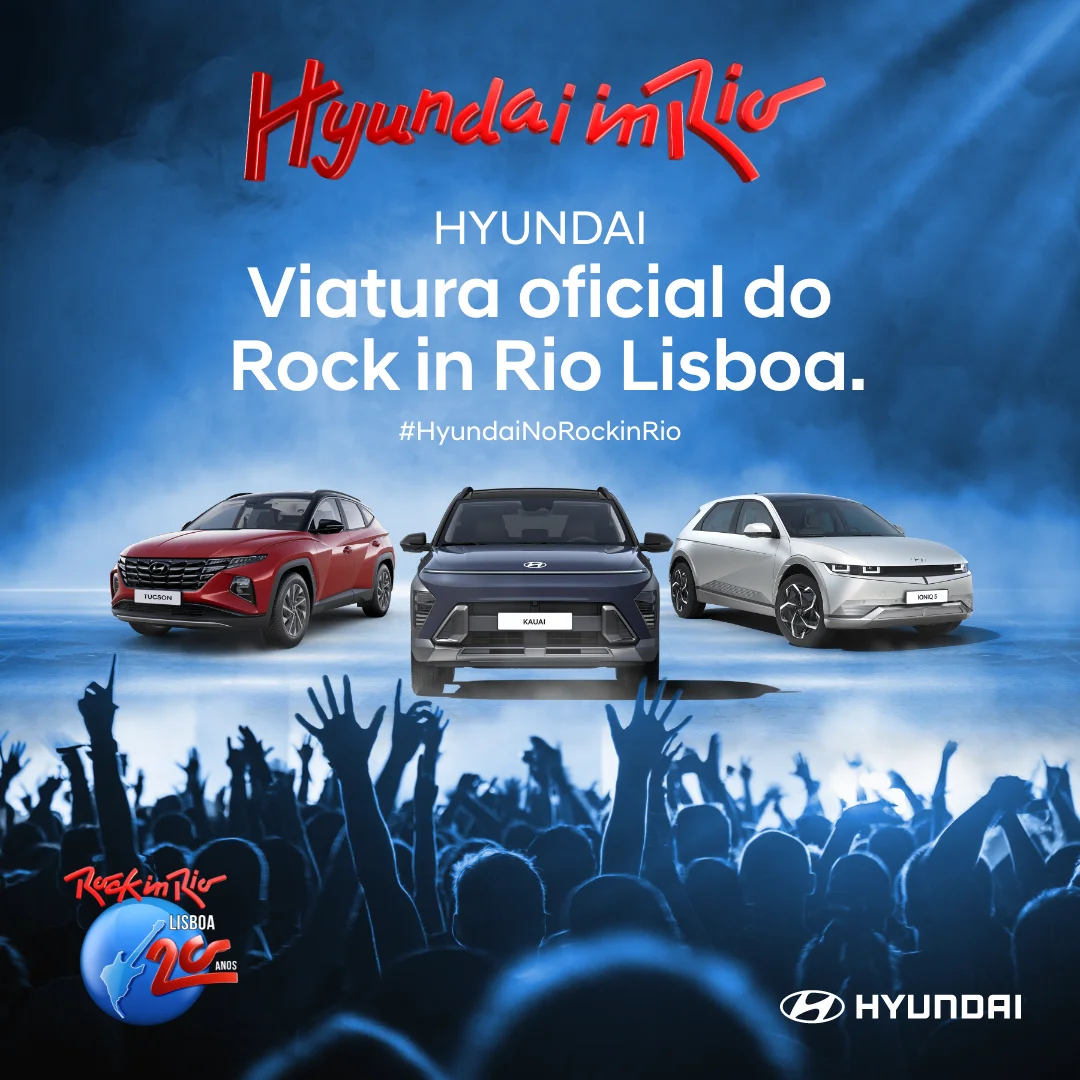 Hyundai é a viatura oficial do Rock in Rio Lisboa