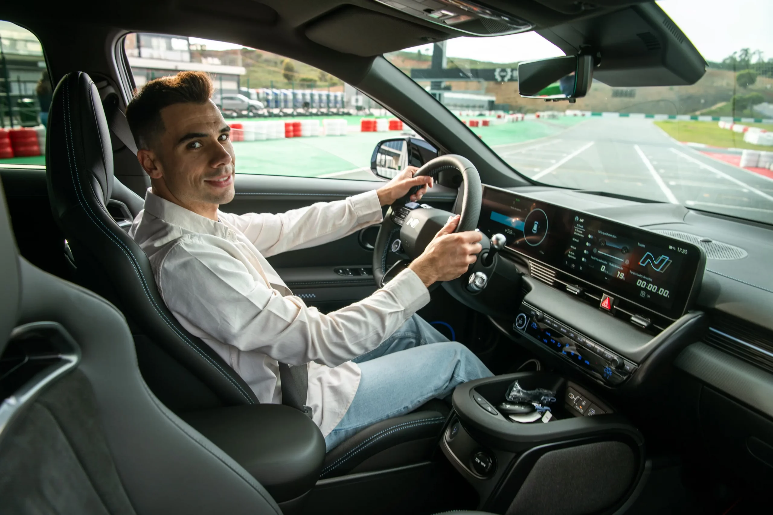 Miguel Oliveira interior Hyundai IONIQ 5 N