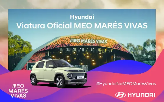 Hyundai regressa ao MEO Marés Vivas como viatura oficial, com o novo Hyundai INSTER