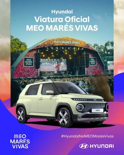 Hyundai regressa ao MEO Marés Vivas como viatura oficial, com o Hyundai INSTER 