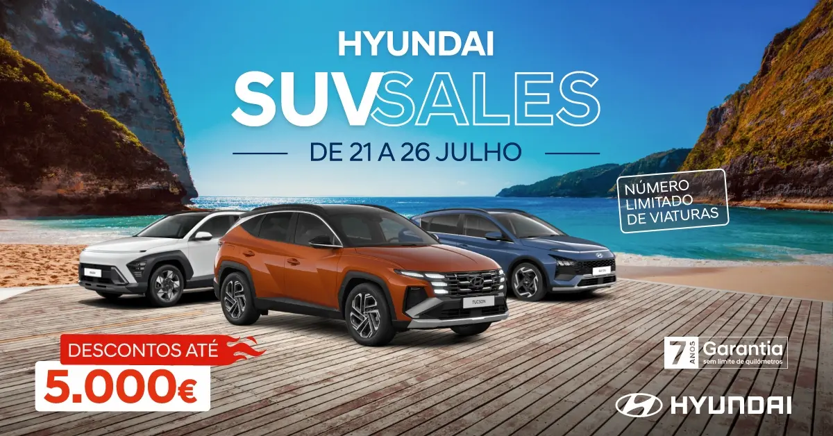 Hyundai SUV Sales com descontos até 5.000 euros na gama SUV