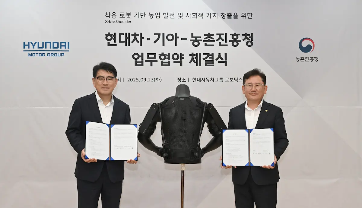 Hyundai Motor Group expande utilização de robô vestível na agricultura