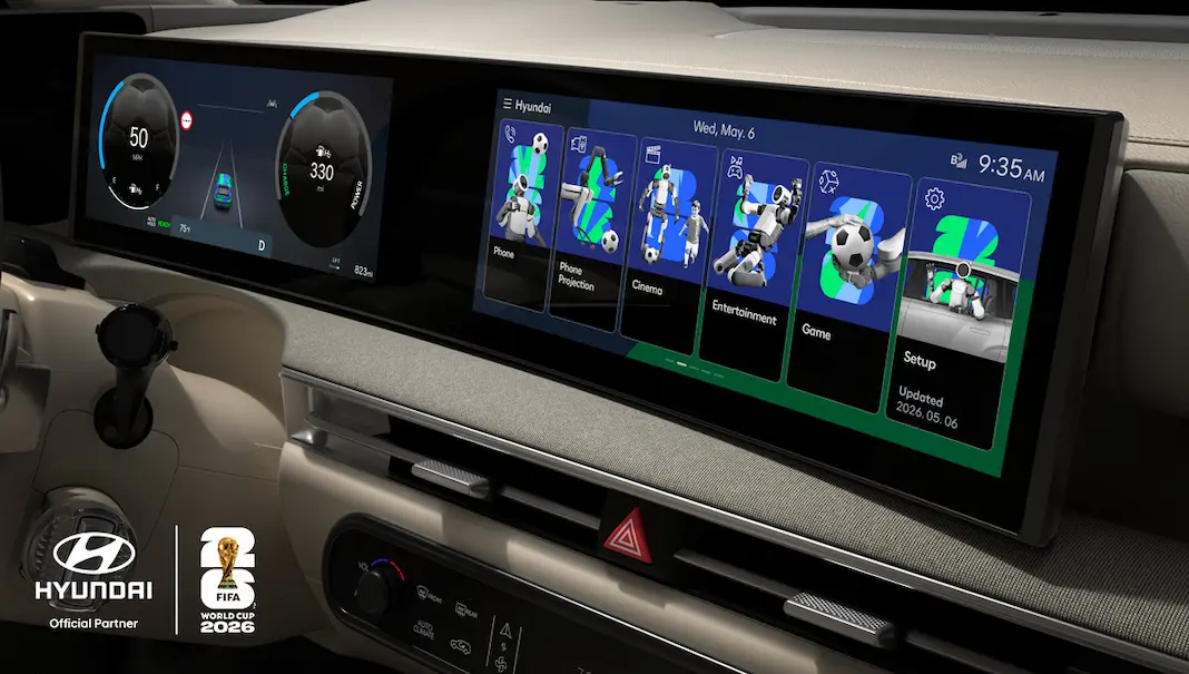 HYUNDAI aposta na personalização digital a bordo com novo tema inspirado no FIFA World Cup 2026™